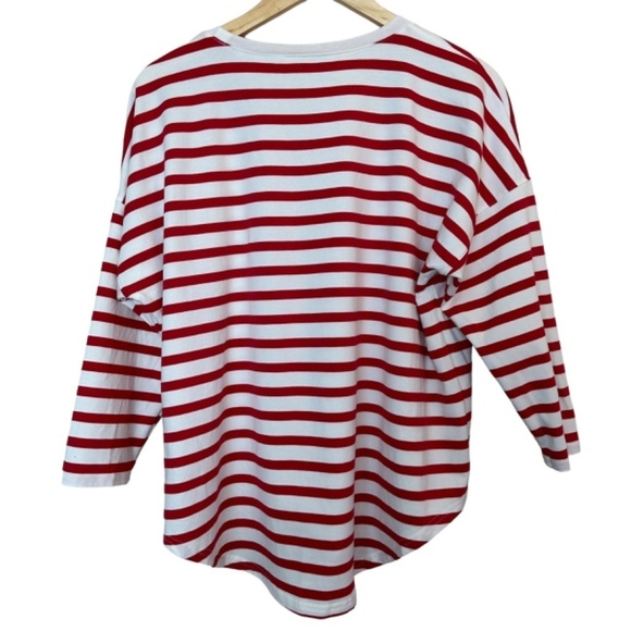 VINEYARD VINES Top Tee Women's Sz. S Shirttail hem Drop Shoulders Stretch Preppy - Picture 2 of 15